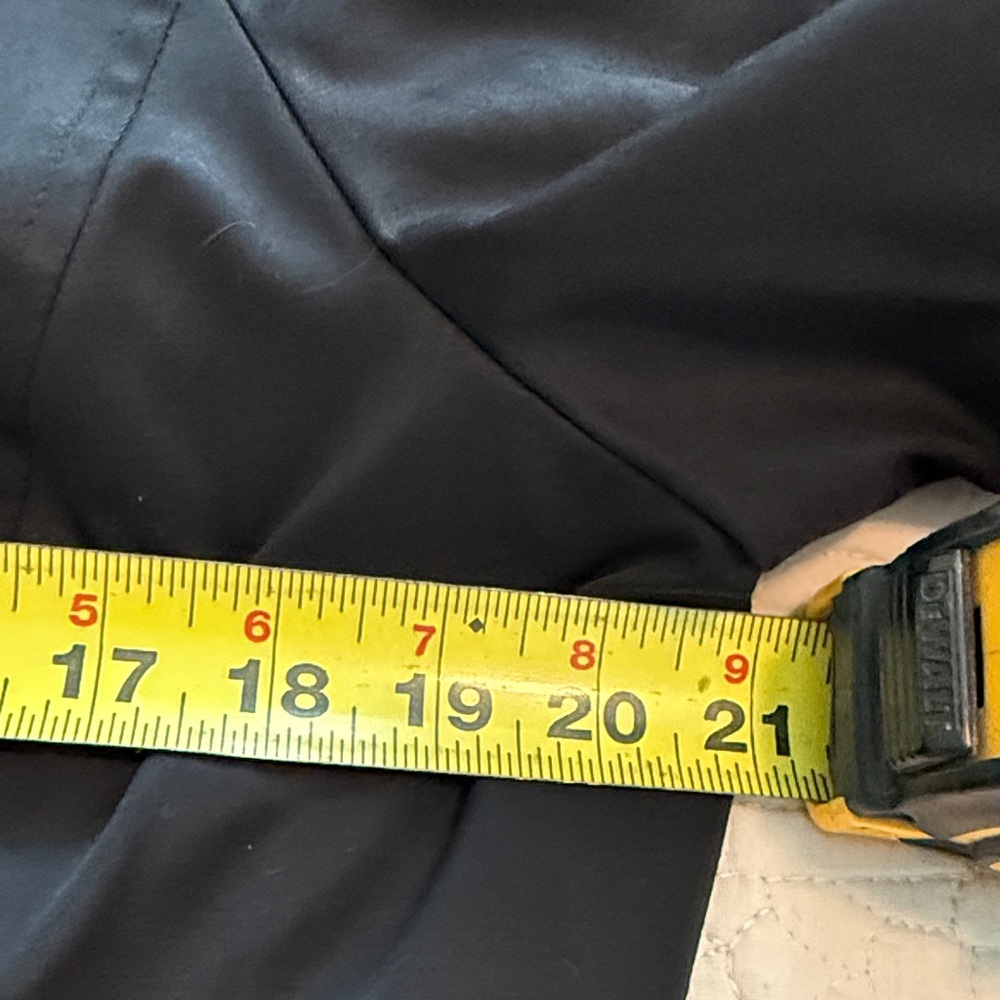 London Fog Black Single-Breasted Raincoat Trench Coat with Metal-Trim Buttons - Picture 11 of 12